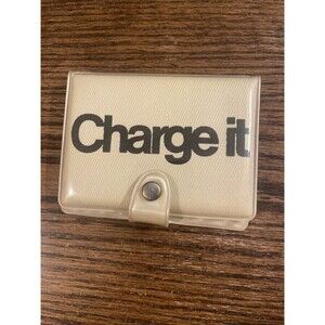 Vintage “Charge It” credit card holder wallet 70s Clutch